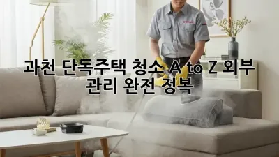 과천 단독주택 청소🧹 A to Z: 외부 관리 완전 정복!